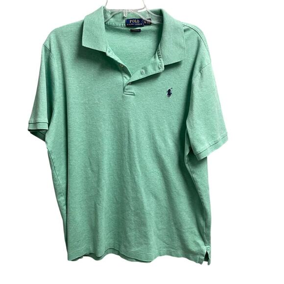 Ralph Lauren Smooth Polo Size XL Classic Fit Green Short Sleeve Mens Preppy Golf - Picture 1 of 3